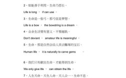 生命英文名言有何深意？