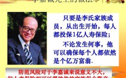 李嘉诚谈保险名言，李嘉诚说保险的名言