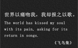 飞鸟集名言有何深意？