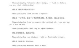 感谢英文诗歌