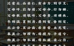 弟子规中关于孝的名言有哪些核心内容？