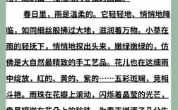 仿雨说诗歌，仿写雨说写诗