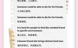 友谊英语名言有哪些？