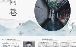 雨巷诗歌朗诵，雨巷诗歌朗诵PPT背景图