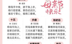 母亲节朗诵诗歌有哪些