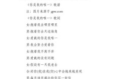 诗歌你是我的唯一，诗歌你是我的唯一原唱歌谱