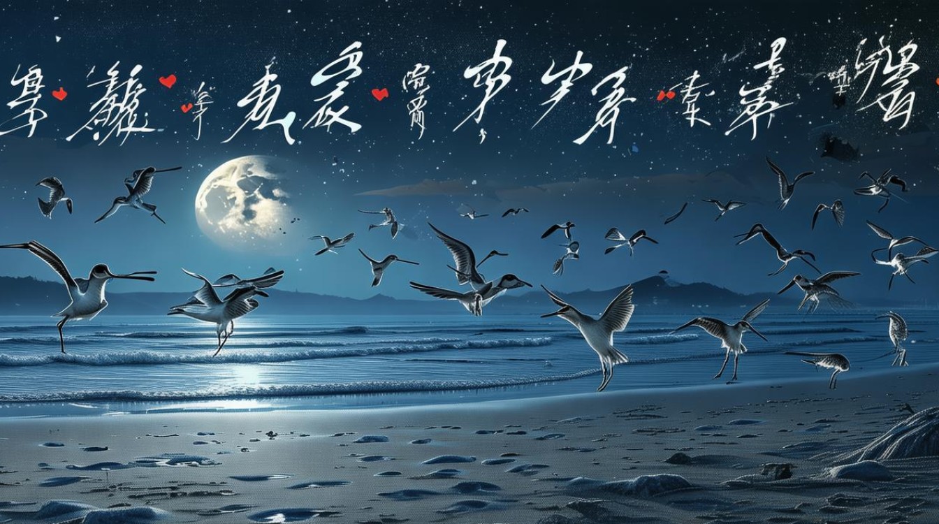 新月与沙鸥，诗歌中的意象如何交织？-图1
