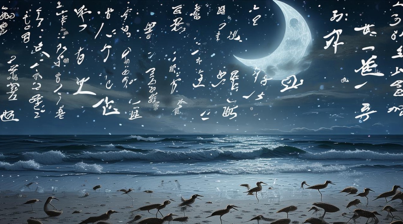 新月与沙鸥，诗歌中的意象如何交织？-图2