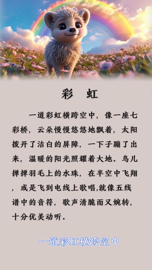 关于彩虹的诗歌，关于彩虹的诗歌有哪些?-图2
