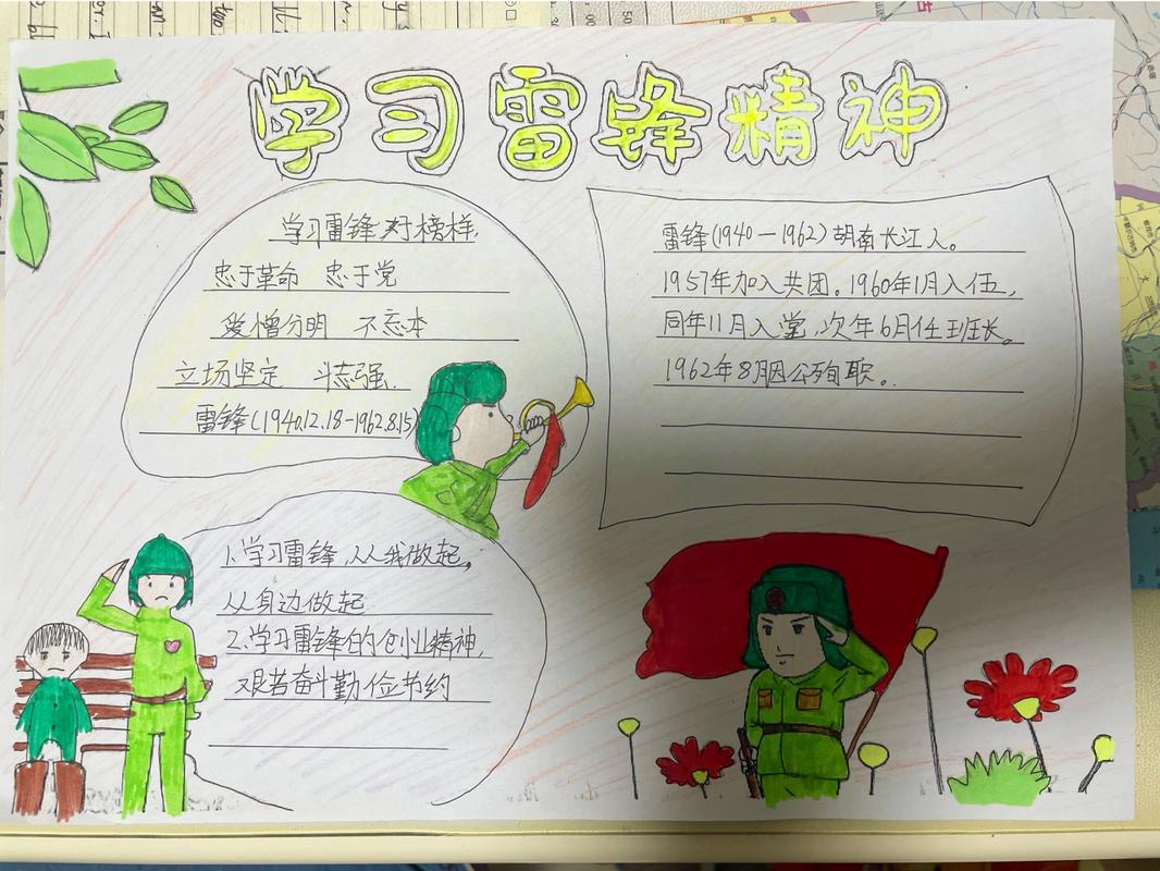 雷锋名言故事手抄报，如何传递永恒精神？-图3