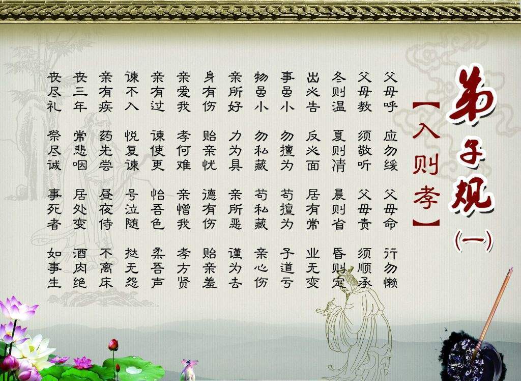弟子规中关于孝的名言有哪些核心内容?-图2 弟子规中关于孝的名言有哪些核心内容?-图2