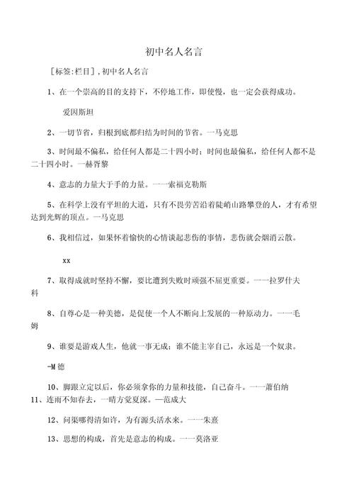 初中名言归纳，初中名言归纳大全-图2