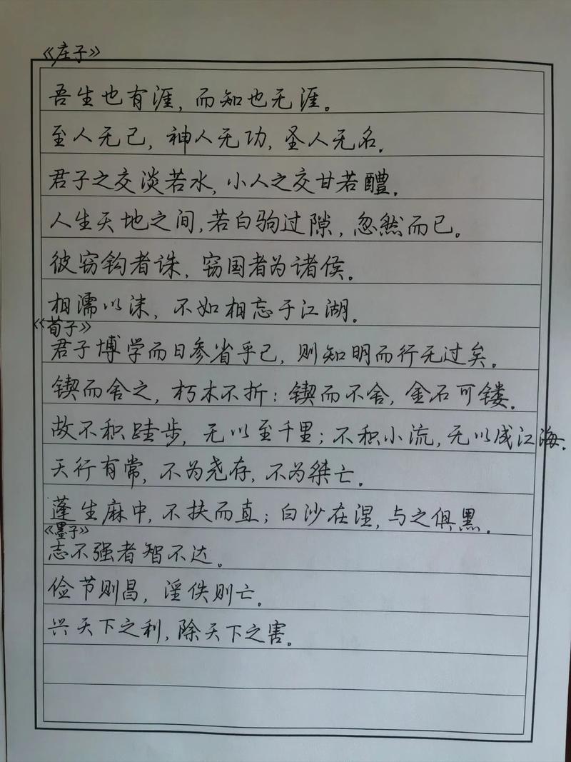 硬笔书法名言警句,硬笔书法名言警句书写格式-图2 硬笔书法名言警句,硬笔书法名言警句书写格式-图2