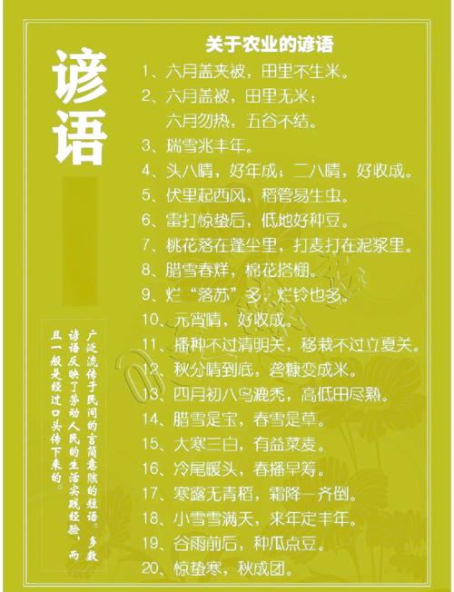 农谚的名言,农谚的名言警句-图1 农谚的名言,农谚的名言警句-图1