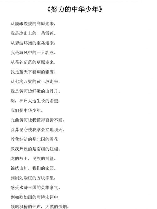 关于美德少年的诗歌，关于美德少年的诗歌朗诵-图2