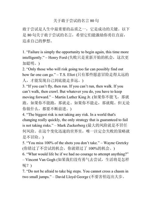 关于尝试的名言，关于尝试的名言名句-图1