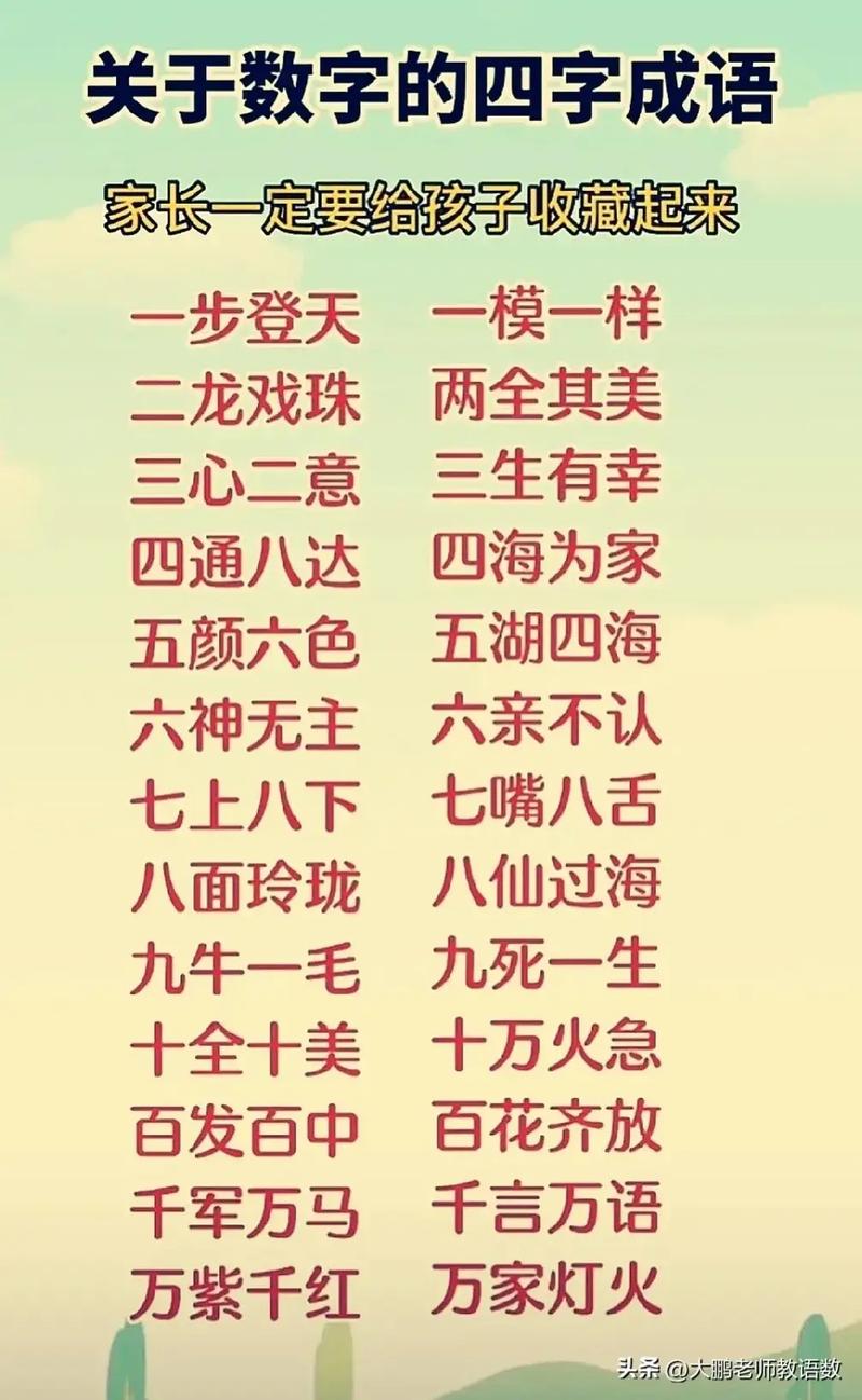 数字名言大全,数字名言大全四字成语-图1 数字名言大全,数字名言大全四字成语-图1