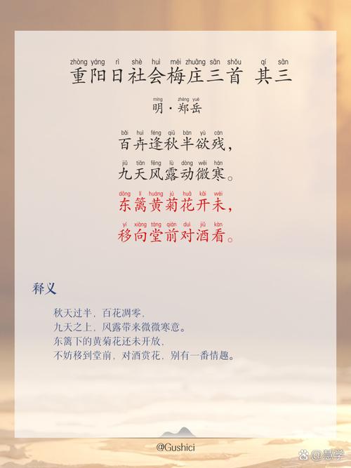 重阳节诗歌中藏着哪些文化密码?-图3 重阳节诗歌中藏着哪些文化密码?-图3