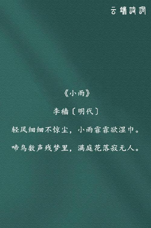 小雨的诗歌藏着怎样的诗意?-图1 小雨的诗歌藏着怎样的诗意?-图1