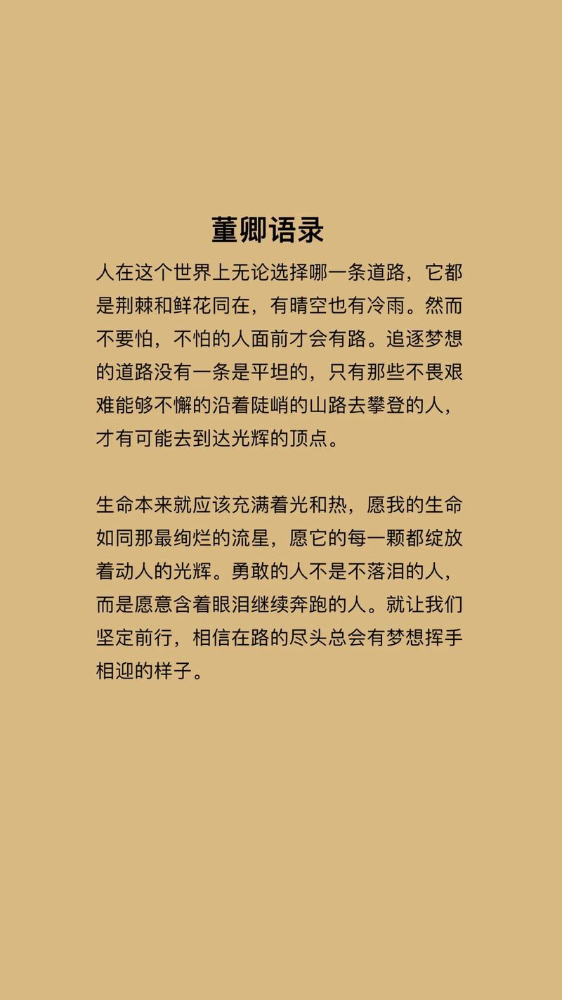 董卿的励志名言，藏着怎样的人生智慧？-图2