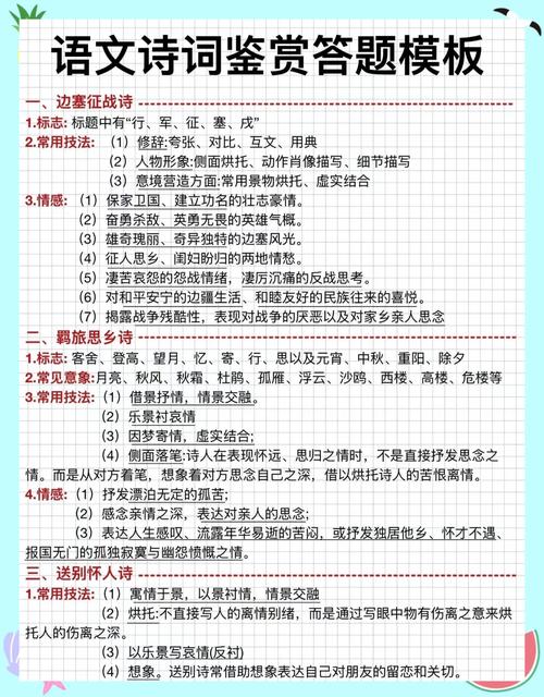 诗歌鉴赏答题技巧-图1