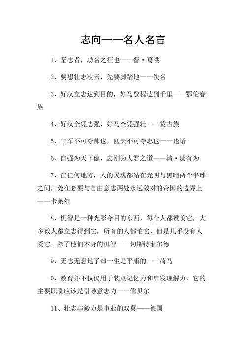 有关于志向的名言-图2