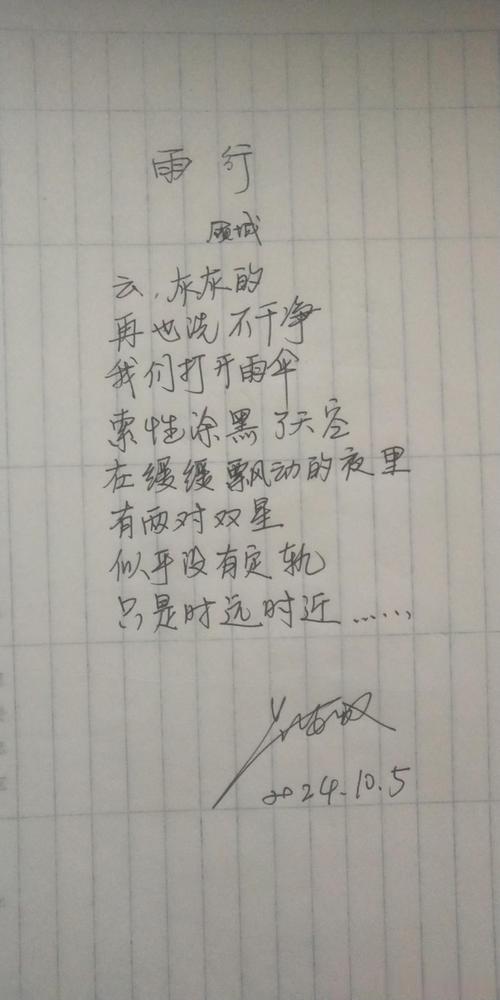 雨的现代诗歌自己写的-图3