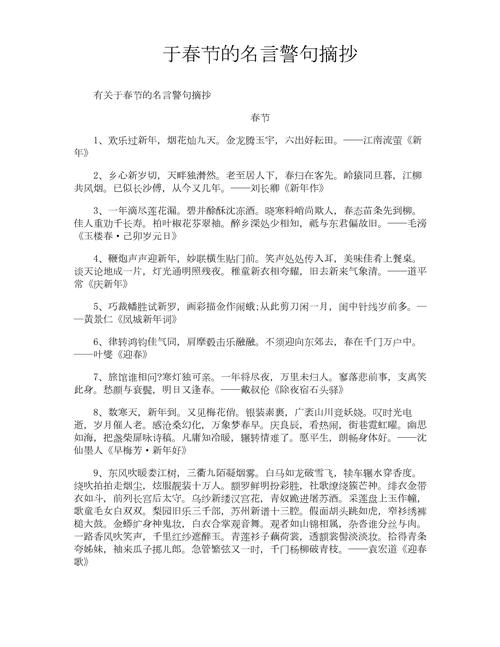 过年名言有哪些经典语录?-图3 过年名言有哪些经典语录?-图3