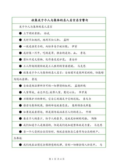 个人与集体名言,个人与集体名言警句-图1 个人与集体名言,个人与集体名言警句-图1