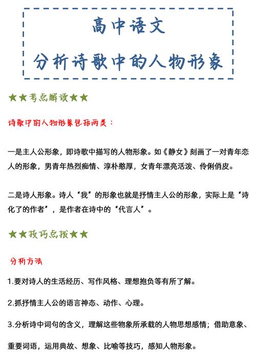 人物形象 诗歌，人物形象 诗歌鉴赏-图3