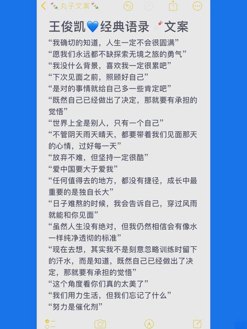 王俊凯个人名言,王俊凯个人名言名句-图1 王俊凯个人名言,王俊凯个人名言名句-图1