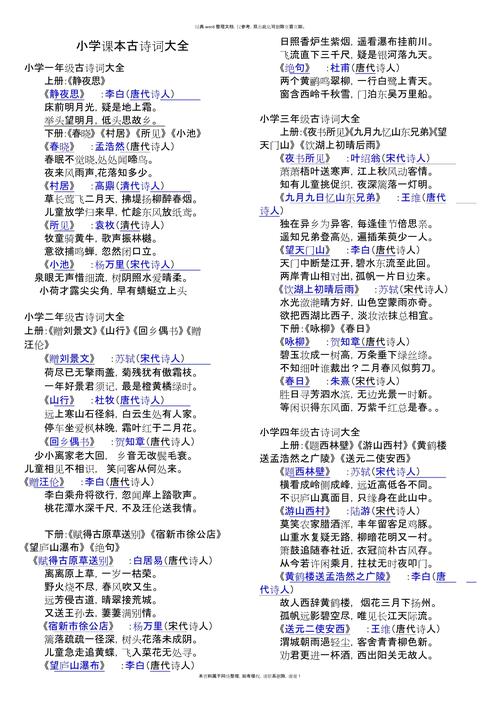 小学的诗歌有哪些，小学的诗歌全集大全-图2