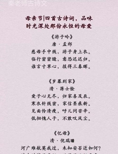 诗歌母亲的诗，诗歌母亲的诗歌有哪些-图3