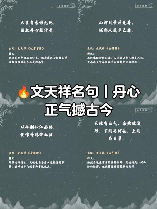 文天祥说的名言，文天祥说的名言警句-图1