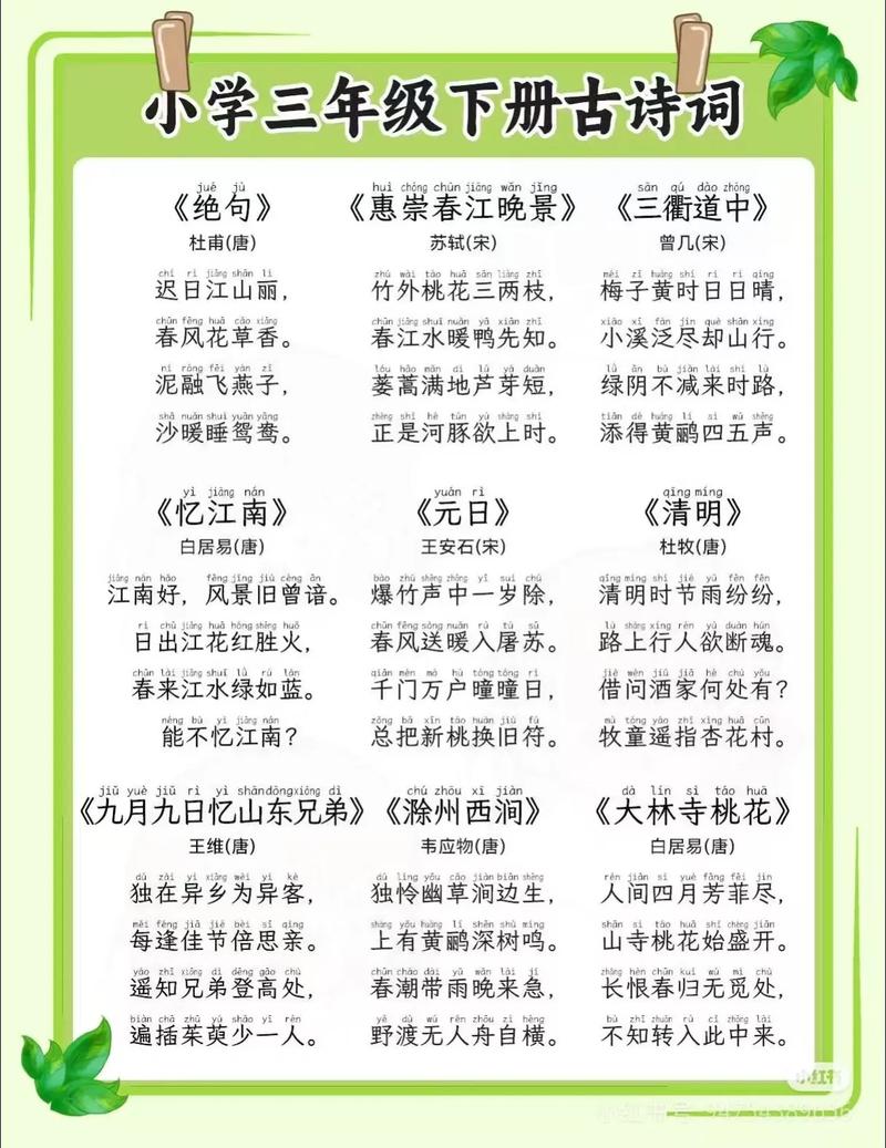 小学生三年级诗歌大全,小学生三年级诗歌大全100首-图2 小学生三年级诗歌大全,小学生三年级诗歌大全100首-图2