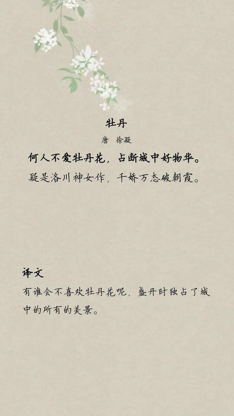 牡丹花的名言，牡丹花的名言名句-图2