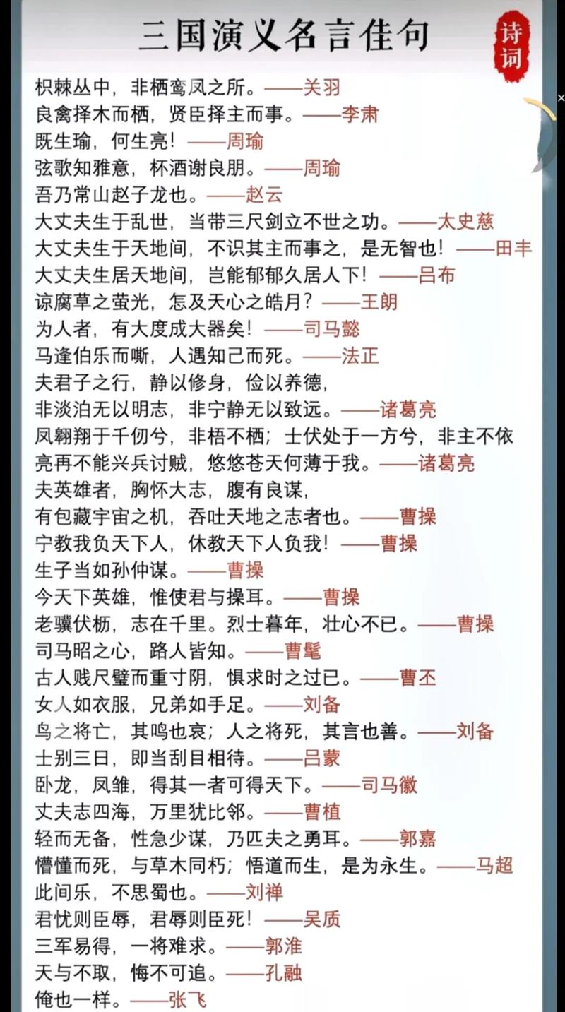 三国名言，句句经典？-图1