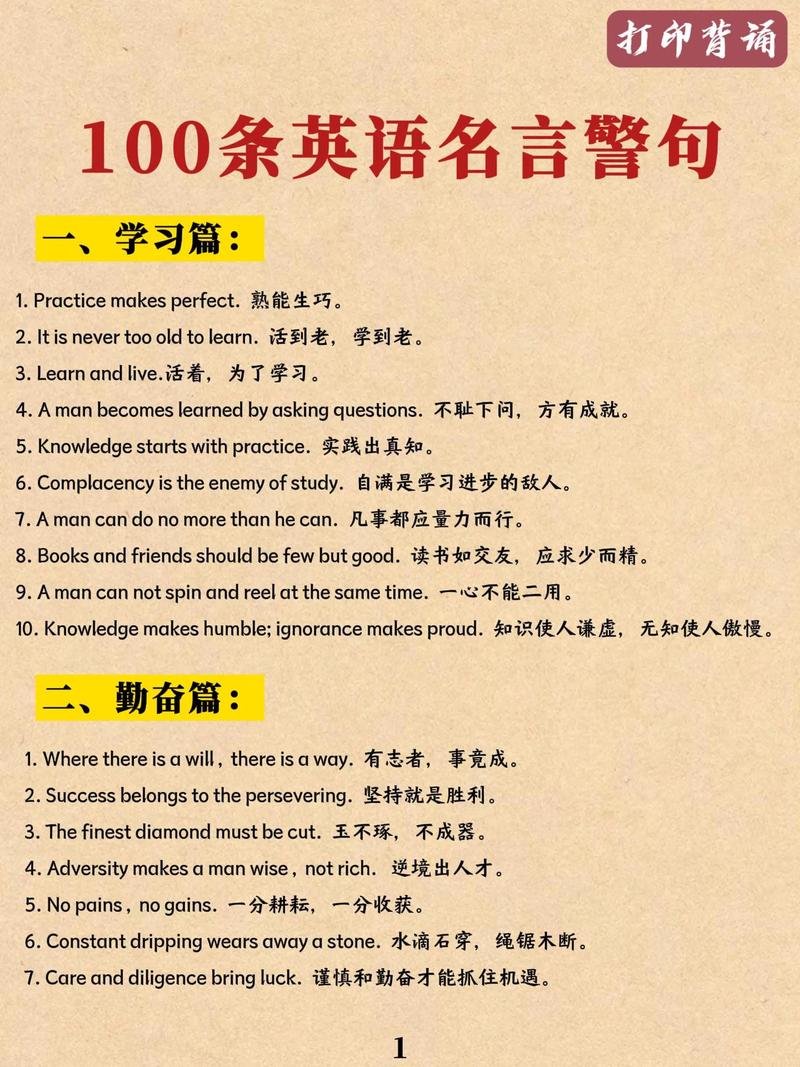 名言的英文表达是什么？-图1