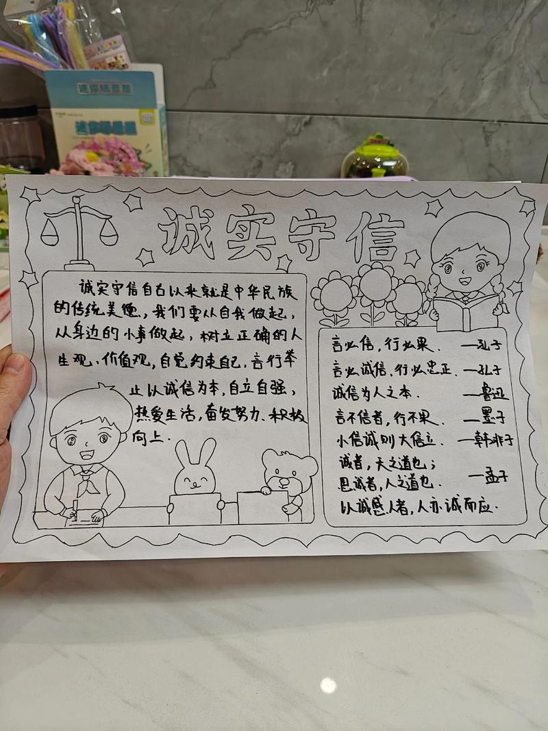 诚信名言手抄报,如何做才出彩?-图2 诚信名言手抄报,如何做才出彩?-图2