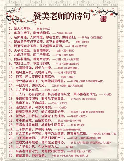 关于老师的名言古诗-图1 关于老师的名言古诗-图1
