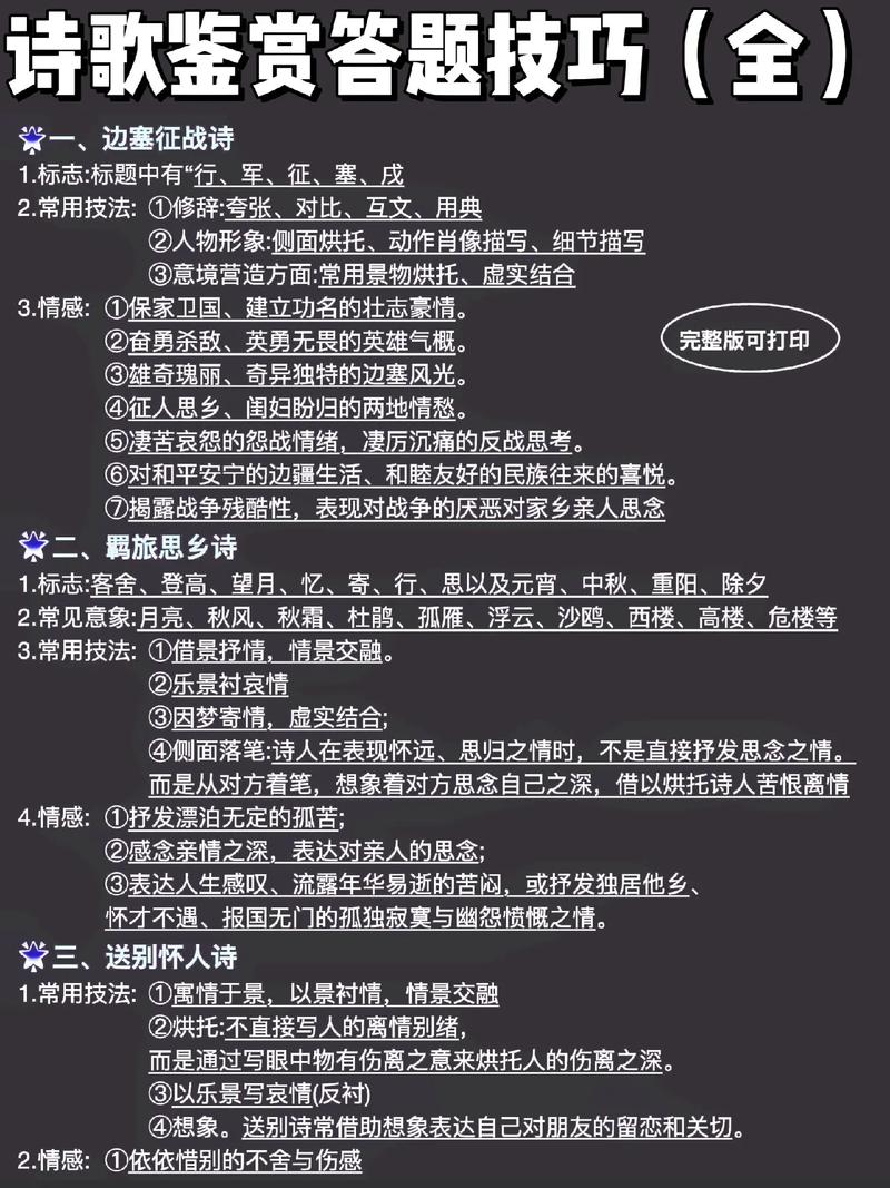 诗歌阅读答题技巧有哪些？-图1