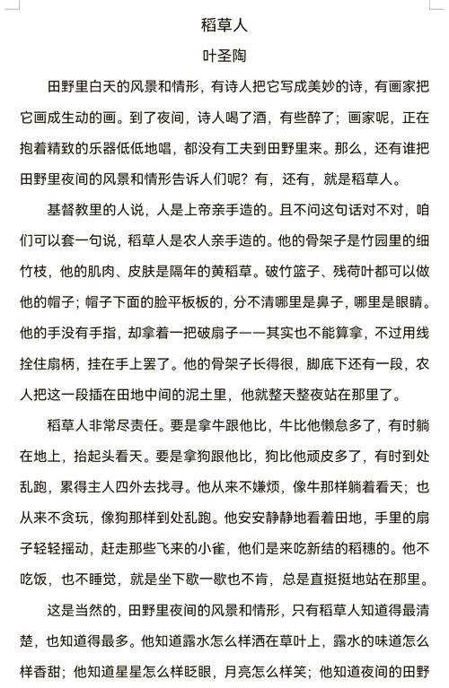 稻草人 诗歌-图1