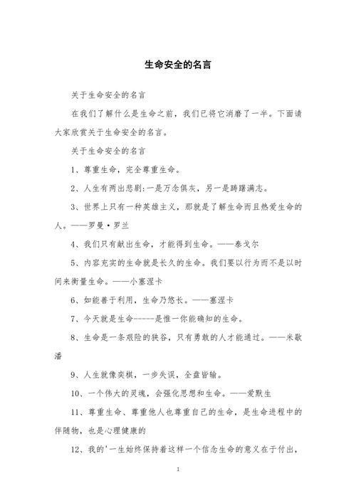 安全名言警句有哪些？-图2