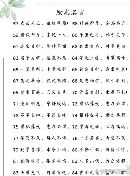 四字激励名言有哪些？-图1