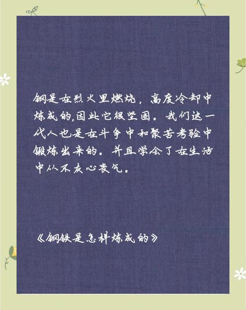 钢铁是怎样炼成的名言是什么？-图2