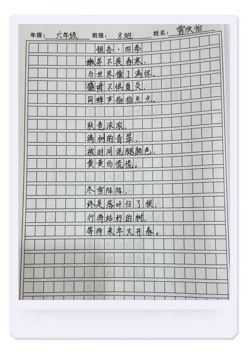 六年级作文诗歌怎么写?-图1 六年级作文诗歌怎么写?-图1