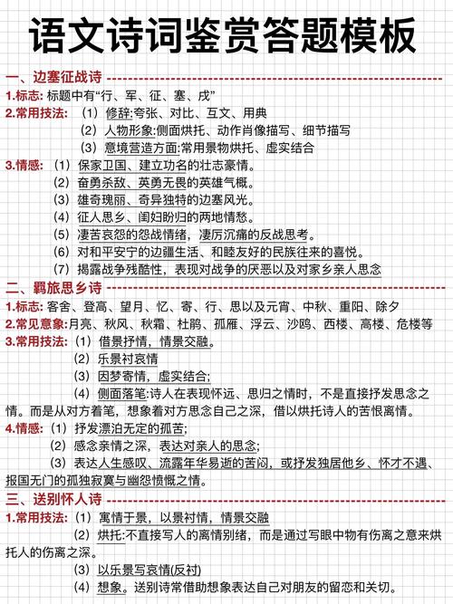 高考诗歌鉴赏手法有哪些？-图3