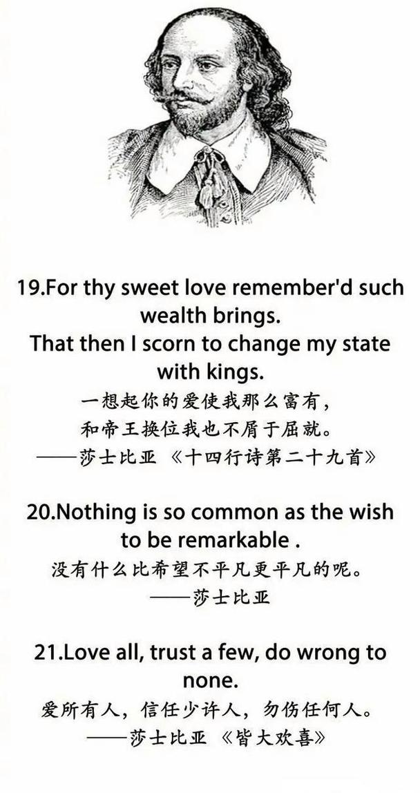 莎士比亚名言-图2 莎士比亚名言-图2